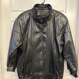 Women's Black Leather Jacket